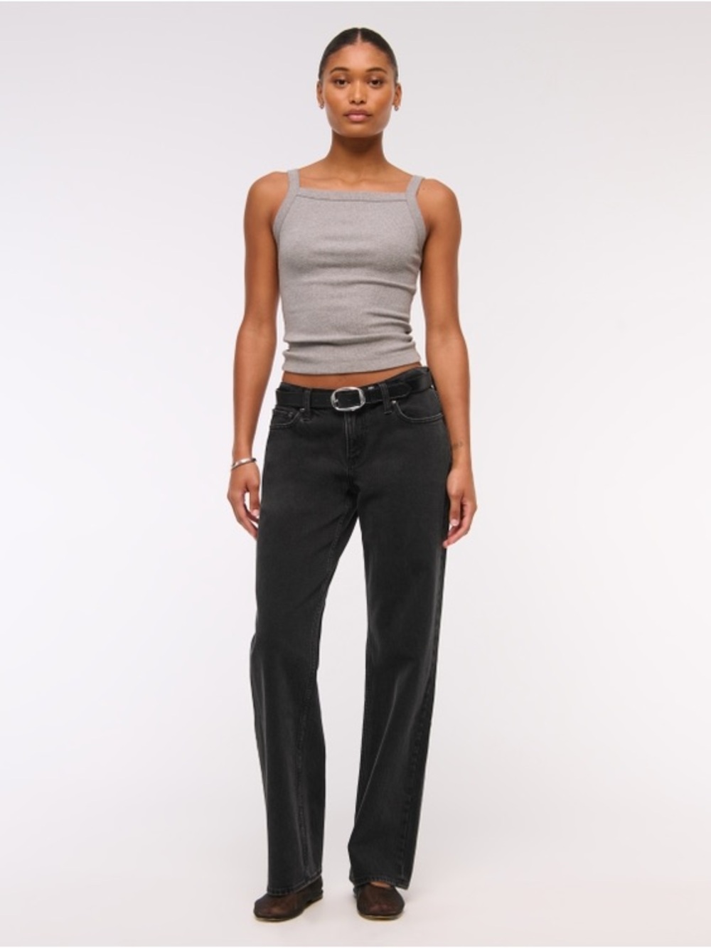 Abercrombie Low Rise 90s Relaxed Curve Love Jeans - Black